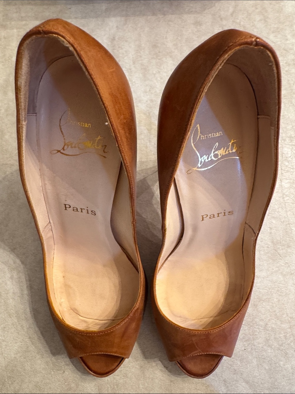 Christian Louboutin Brown Platform Pump - Picture 9 of 9